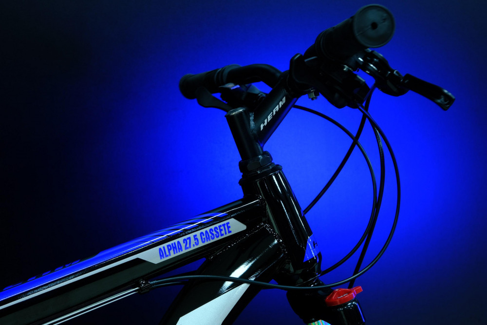 HEAM ALPHA 27,5 Cassete Чёрный/Синий глянец рама 19 (на рост 171-182)