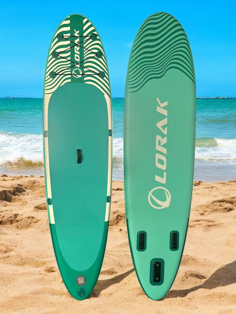 Сапборд Lorak 901 (320*81*15) бирюзовый, код 77901